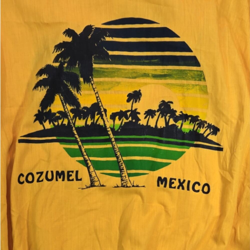 Vintage Cozumel Mexico Vacation Shirt | Size 42 (Large) - Picture 8 of 8